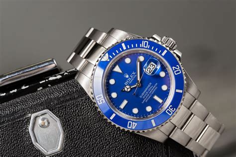 rolex or et bleu|rolex blue submariner review.